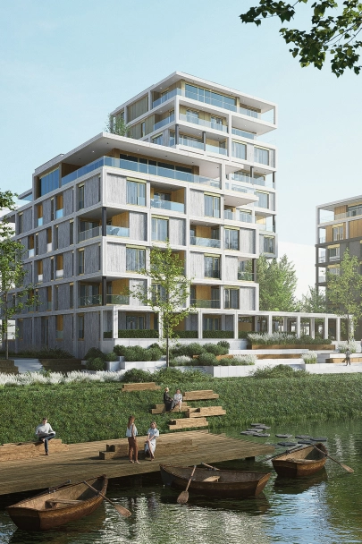 Moderní městská čtvrť Nová Zbrojovka